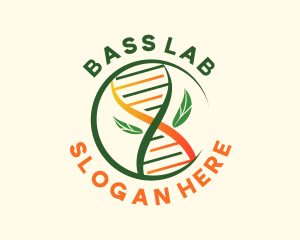 Modern DNA Leaf  logo design