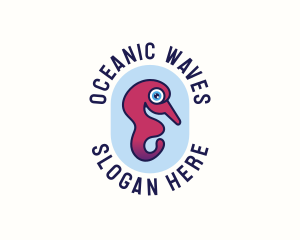 Aquatic Marine Seahorse logo