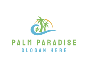 Paradise Resort Tour  logo design