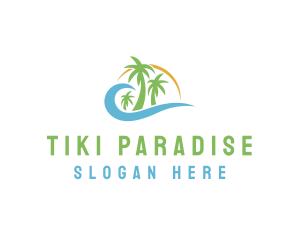 Paradise Resort Tour  logo design