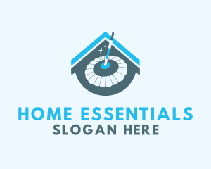 Home Mop Cleaning logo design