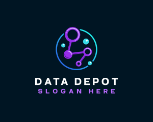 Network Tech Data logo design