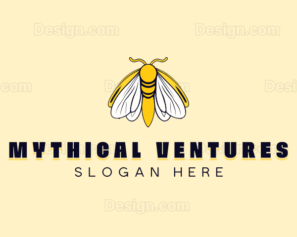 Mystical Butterfly Moth Logo