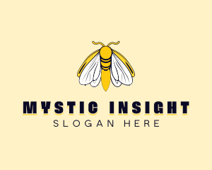 Mystical Butterfly Moth logo design