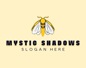 Mystical Butterfly Moth logo design