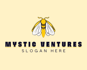 Mystical Butterfly Moth logo design