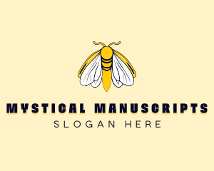 Mystical Butterfly Moth logo design