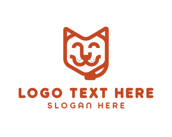 Orange Cat logo example 3