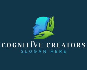 Hand Head Mental health logo design