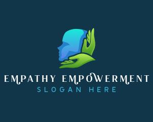 Hand Head Mental health logo design