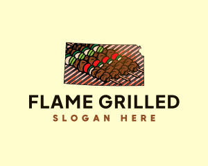 Barbecue Grill Kansas logo design