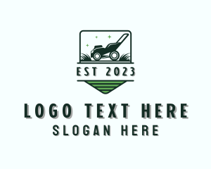 Lawn Mower Grass Cutting logo