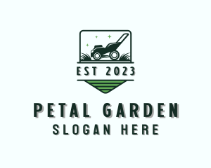 Lawn Mower Grass Cutting logo design