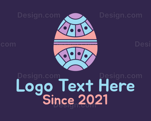 Decorative Easter Egg Logo