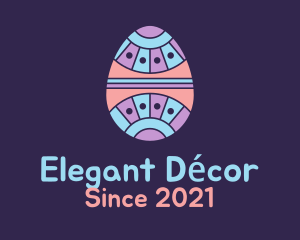 Decorative Easter Egg logo design