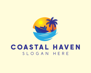 Travel Yacht Tourism logo design