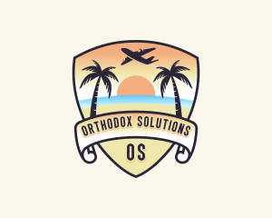 Beach Island Vacation logo design