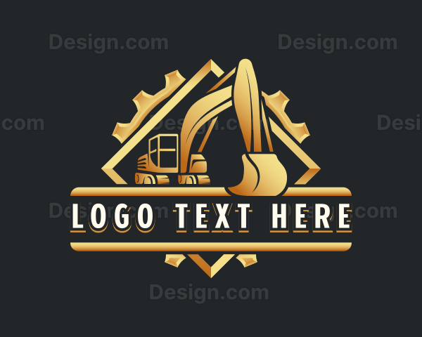 Industrial Digging Excavator Logo