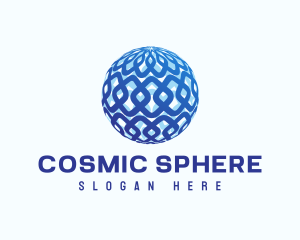 Modern Diamond Sphere Abstract logo design