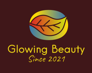 Colorful Gradient Leaf  logo