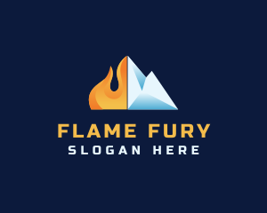 Flame Ice Thermal logo design