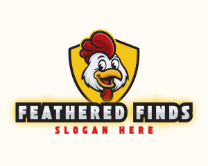 Chicken Rooster Shield logo