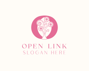 Flower Salon Letter O logo design