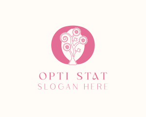 Flower Salon Letter O logo design