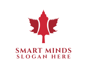 Red Maple Leaf  Logo