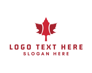 Red Maple Leaf  Logo