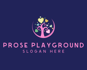 Heart Tree Playground logo design