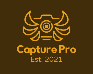 Golden Winged Camera logo design