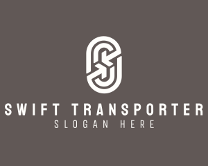 Logistics Arrow Courier Letter S logo design