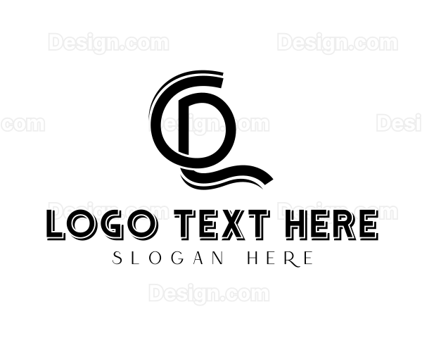 Stylish Monogram Letter CDL Logo