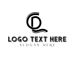 Stylish Monogram Letter CDL logo