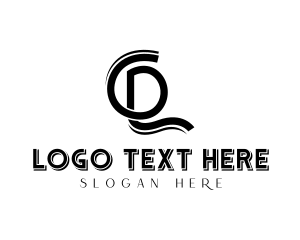 Stylish Monogram Letter CDL Logo