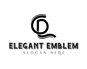 Stylish Monogram Letter CDL logo