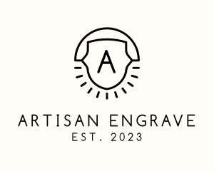 Artisanal Sun Crest logo design