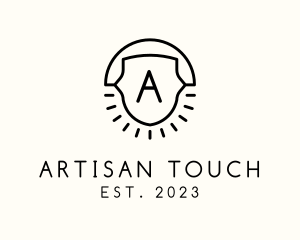 Artisanal Sun Crest logo design