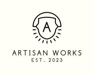 Artisanal Sun Crest logo design