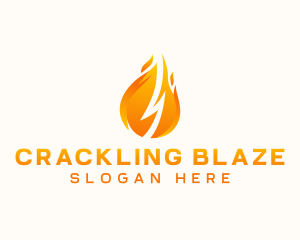 Energy Fire Flame logo design