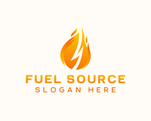 Energy Fire Flame logo design