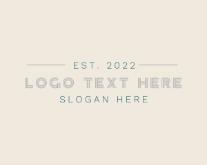 Name - Simple Minimal Modern logo design