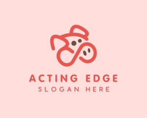 Pig Pork Animal logo design