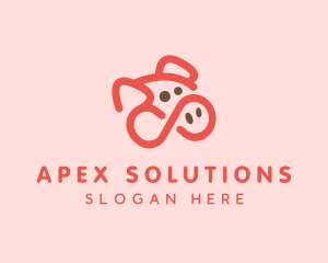 Pig Pork Animal logo design