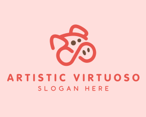 Pig Pork Animal logo design