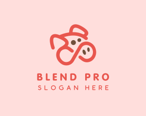 Pig Pork Animal logo design