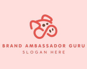 Pig Pork Animal logo design