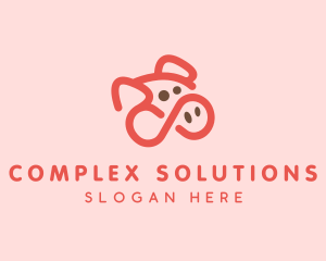 Pig Pork Animal logo design