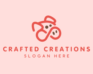 Pig Pork Animal logo design